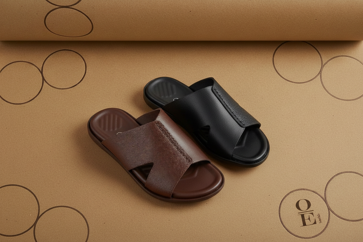 Sandalias separadas en fondo OE